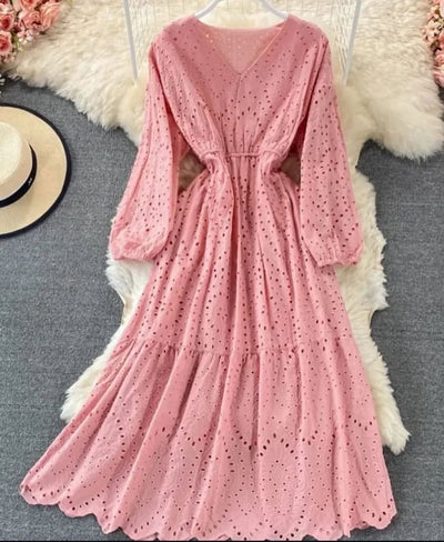 Chikenkari Frock.